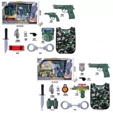 Поліцейський набір BabyToys JS010-12A з жилетом і зброєю Поліцейський набір BabyToys JS010-12A з жилетом і зброєю