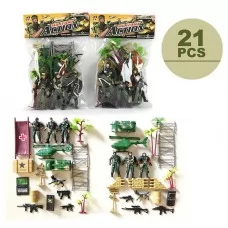 Набор солдатиков BabyToys JL 668-28 из 21 элемента пластиковых