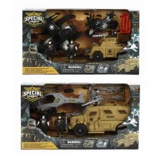 Набор солдатиков BabyToys D3109 военная машина вертолет