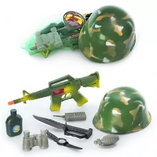 Военный набор BabyToys 8028 с каской для мальчика от 2 лет