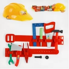 Детский набор инструментов BabyToys 25162 с каской и поясом