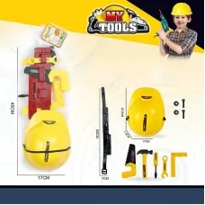Набор инструментов BabyToys 333-14 с касской и поясом 9 елементів