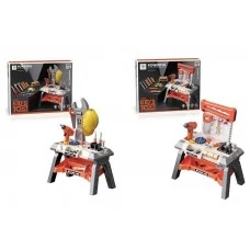 Набор инструментов BabyToys 8803-1 со шуруповертом, 63 детали, свет