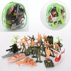 Набор солдатиков BabyToys CY4149B-A 18 шт с военной техникой Набор солдатиков BabyToys CY4149B-A 18 шт с военной техникой