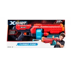 Быстрострельный игрушечный бластер X-Shot Red EXCEL Turbo Fire 48 патронов Zuru 36270R