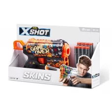Швидкострільний бластер іграшковий X-SHOT Skins Flux Game Over 8 патронів Zuru 36516E
