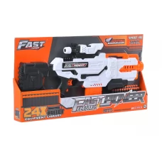 Автомат игрушечный FAST PIONEER на батарейках с мягкими пулями 24 шт Blaster BIG504 Автомат игрушечный FAST PIONEER на батарейках с мягкими пулями 24 шт Blaster BIG504