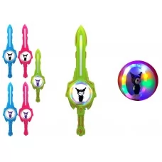 Игрушка Меч с вертушкой Kuromi со звуковым эффектом и подсвидетелем 54см BT-5515-6D
