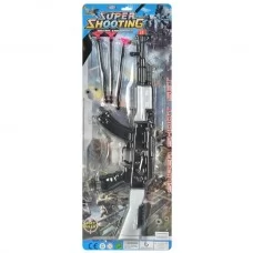 Игрушечный автомат BabyToys 683-1, 40 см, с пулями-присосками 3 шт Игрушечный автомат BabyToys 683-1, 40 см, с пулями-присосками 3 шт
