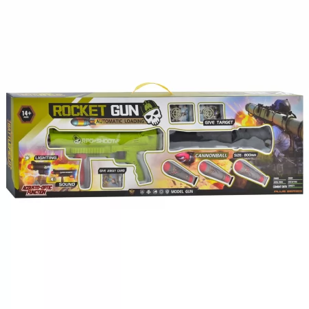 Игрушечный автомат HS22 BabyToys со светящимися снарядами