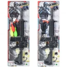 Игрушечный автомат M16 с пулями-присосками и кеглями, 45 см Игрушечный автомат M16 с пулями-присосками и кеглями, 45 см