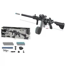 Автомат M635-1 92см, мягкие шары-присоски 30шт, прицел, очки, в кор-ке