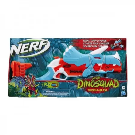 Бластер Nerf DinoSquad Тricera-Blast 12 мягкие патроны F0803 Бластер Nerf DinoSquad Тricera-Blast 12 мягкие патроны F0803
