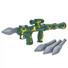 Детский гранатомет BabyToys 1688-69 с 3 гранатами пластиковый Детский гранатомет BabyToys 1688-69 с 3 гранатами пластиковый