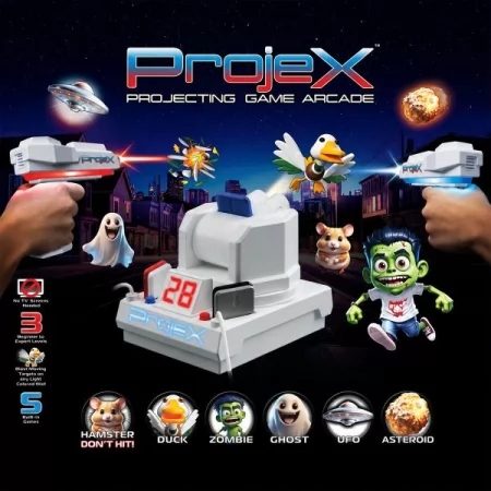 Ігровий набір для лазерних боїв – ПРОЕКТОР PROJEX ANIMATED 2 ігр. бластери, 5 слайд-цілей 