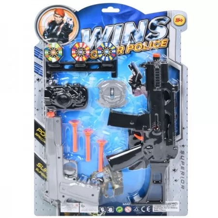 Полицейский набор BabyToys 169AY-2 с автоматом и пистолетом
