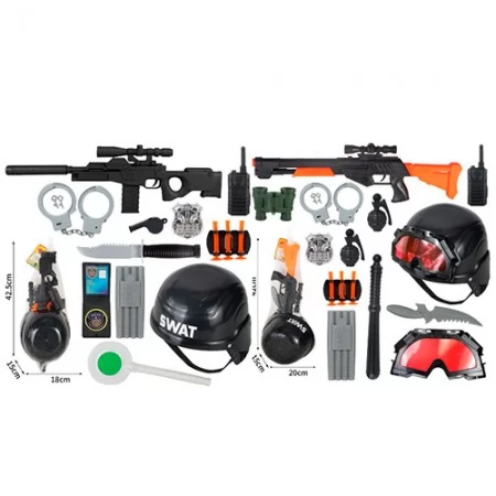Поліцейський набір BabyToys 88P-32-34 з автоматом і біноклем