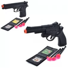Игрушечный пистолет BabyToys 1022-277-78 с шарами-присосками, 22 см Игрушечный пистолет BabyToys 1022-277-78 с шарами-присосками, 22 см