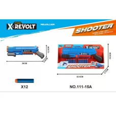 Пистолет 111-15A 36см, мягкие шары 12шт, в коробке, 38,5-19,5-5,5см