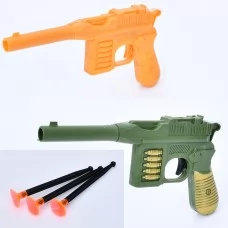 Игрушечный пистолет BabyToys 163-A11-12 стреляет присосками, 15 см Игрушечный пистолет BabyToys 163-A11-12 стреляет присосками, 15 см