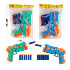 Игрушечный пистолет BabyToys 220-2 с мягкими пулями-присосками