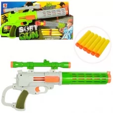 Пистолет детский BabyToys 566 с мягкими пулями 41см