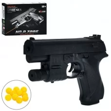 Пистолет детский BabyToys 729S с лазером и шарами