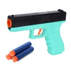 Іграшковий пістолет BabyToys 772 з м'якими кулями-присосками, 15 см