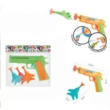 Игрушечный пистолет BabyToys LW442 с пулями-присосками, 13 см Игрушечный пистолет BabyToys LW442 с пулями-присосками, 13 см