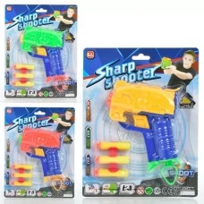 Игрушечный пистолет BabyToys MH-170-171 с пулями-присосками, 13 см Игрушечный пистолет BabyToys MH-170-171 с пулями-присосками, 13 см