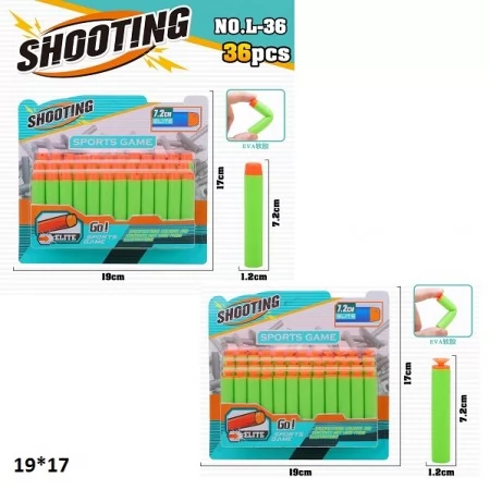 Набор мягких пуль L-36/36A BabyToys 36 штук