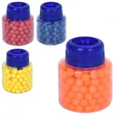 Набор пластиковых пуль BabyToys SQT-047, 4 цвета, в колбе
