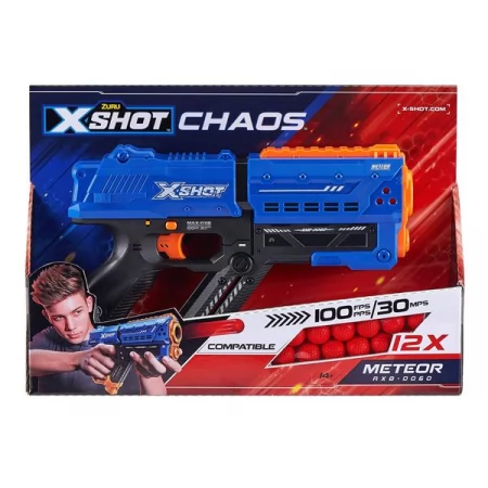 Скорострельный бластер X-Shot Excel New Chaos Meteor 12 шариков 36282R
