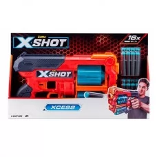 Скорострельный бластер X-Shot Red Excel Xcess TK-12 с 16 мягких патронами 36436R 