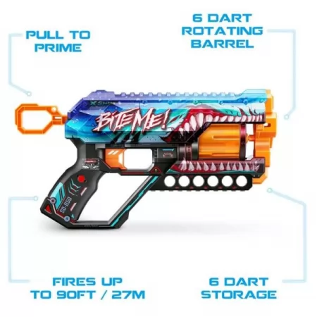 Скорострельный бластер X-Shot Skins Griefer Shark Thrasher 12 патронов 36561В