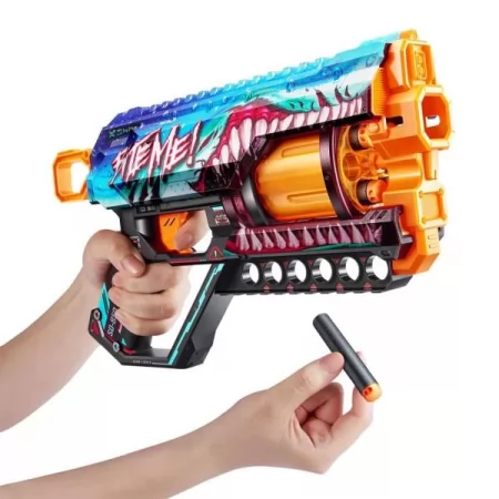 Скорострельный бластер X-Shot Skins Griefer Shark Thrasher 12 патронов 36561В