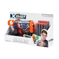 Скорострельный бластер X-Shot Skins Menace Scream 8 мягких патронов 36515J 