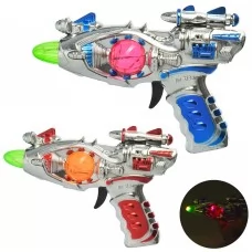 Іграшковий пістолет BabyToys 3196 зі світловими та звуковими ефектами, 17 см Іграшковий пістолет BabyToys 3196 зі світловими та звуковими ефектами, 17 см