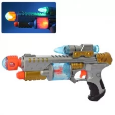 Іграшковий пістолет BabyToys C998A 28см зі звуком і світлом Іграшковий пістолет BabyToys C998A 28см зі звуком і світлом