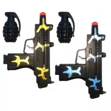 Іграшковий пістолет BabyToys Y01-2-3 для хлопчиків, 18 см, пластик Іграшковий пістолет BabyToys Y01-2-3 для хлопчиків, 18 см, пластик