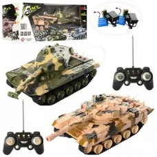 Радиоуправляемые танки BabyToys HB-DZ03 со светом и звуком
