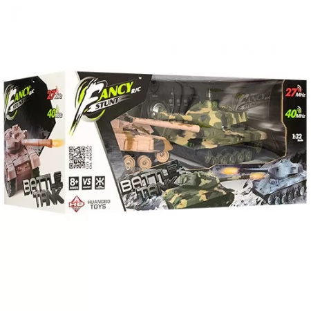 Радиоуправляемые танки BabyToys HB-DZ03 со светом и звуком