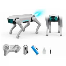 Животное 4D-Y16 р/к, собака, 30см, акум, музыка, звук(англ.), свет, пара/дым, ходит, танцует, команды, программируется, голосовое управление(англ.), водяные шары, USBзарядное, в коробке, 32-18-13,5см