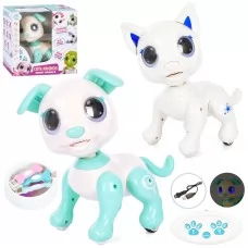 Интерактивная игрушка собака на радиоуправлении BabyToys 8313A со звуком и светом
