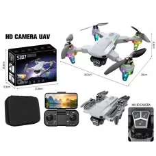 Квадрокоптер S 107 DRONE знімний акумулятор, USB-кабель, пульт, підсвічування, 4К HD камера, сумка, додаток, в коробці