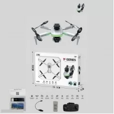 Квадрокоптер Y 628 D сумка, знімний акумулятор 3.7V, пульт, USB-кабель, headless mode, Wi-Fi HD-камера, додаток, кольорове підсвічування, викрутка, в коробці
