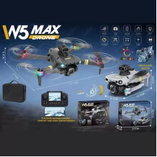 Квадрокоптер на радіокеруванні W 5 MAX фото-, відеозй з дод, headless mode, оберти на 360°, уник пер, змінн кут нах кам, акум, пульт, футл, в кор