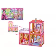 Кукольный домик игровой 6984, 60 см, мебель и фигурки, BabyToys