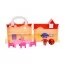 Будинок для ляльок складаний TM532, 30 см, з меблями та лялькою, BabyToys