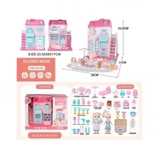 Кукольный домик BabyToys 6688-10 пластиковый разноцветный